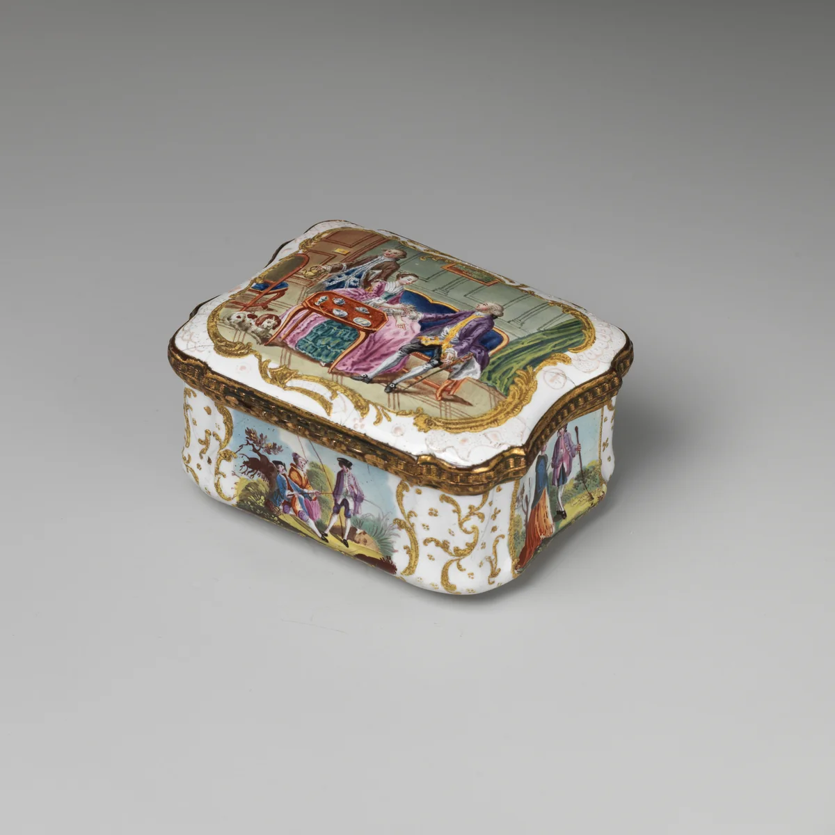 The Tea Party by Robert Hancock, other, 1760-1775