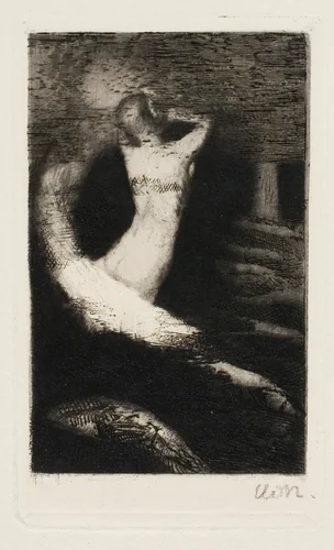 Passage of a Soul by Odilon Redon, print, 1891