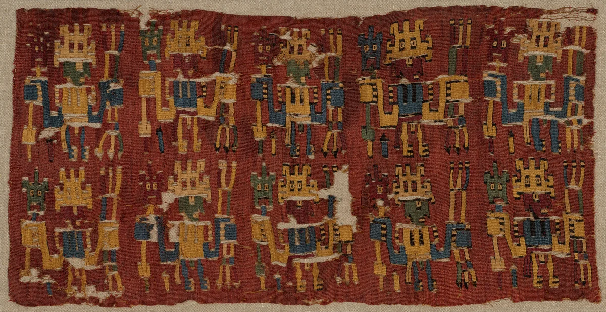 Fragment by Nazca, textile, 500-600