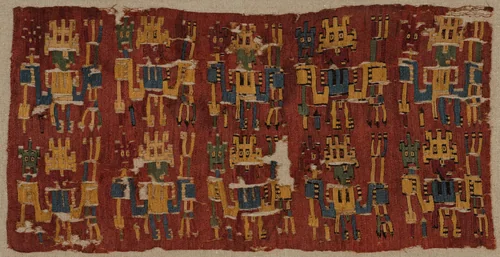 Fragment by Nazca, textile, 500-600