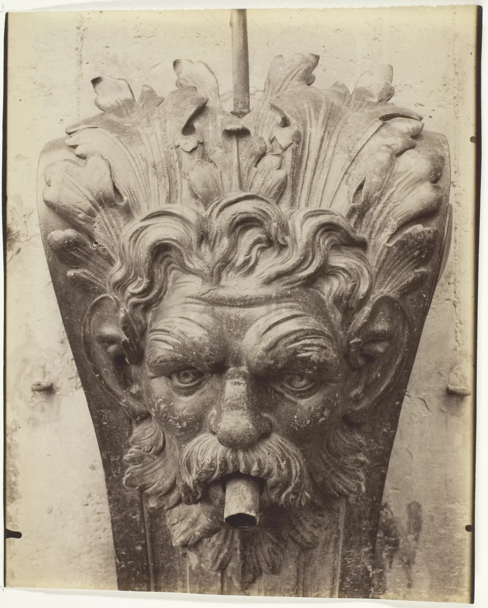 Versailles, Cour de Marbre, Fontaine by Jean-Eugène-Auguste Atget, photograph, 1903