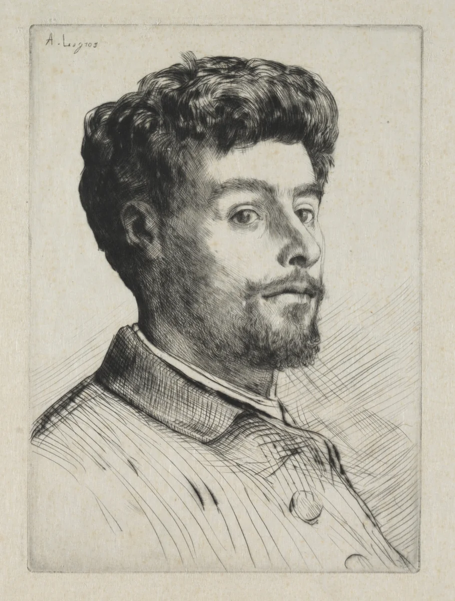 Frédéric Régamey by Alphonse Legros, print, 1857-1911