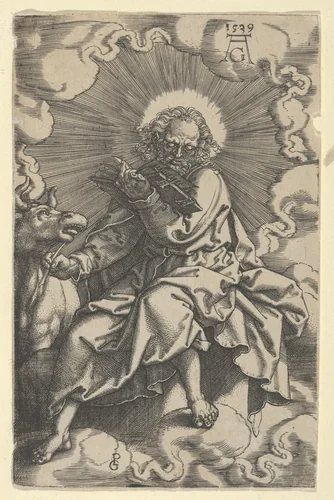 Saint Luke, from "The Four Evangelists" by Heinrich Aldegrever, print, 1539