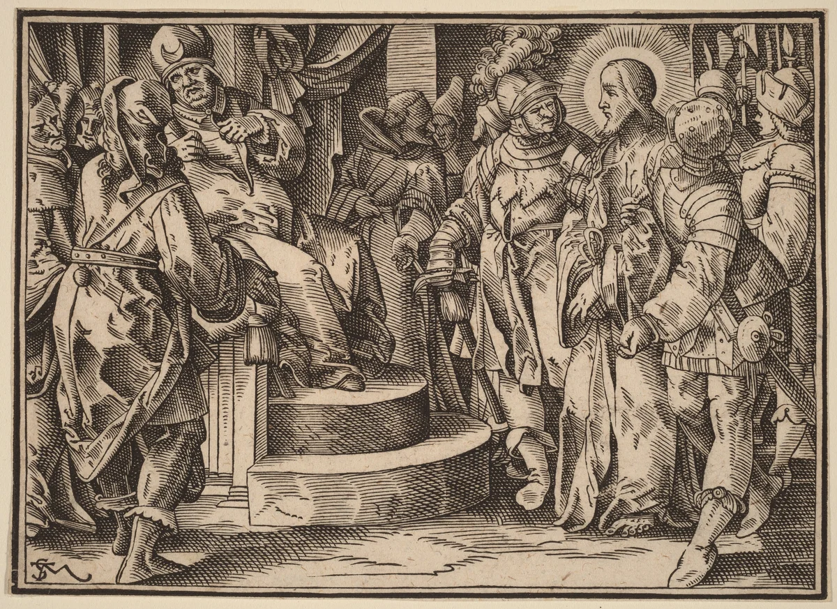 Christ Tells His Disciples of the Last Judgment by Christoph Murer, print, 1558-1614