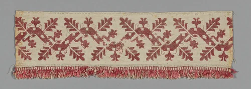Fragment (From a Border) by Italy, textile, 1601-1700