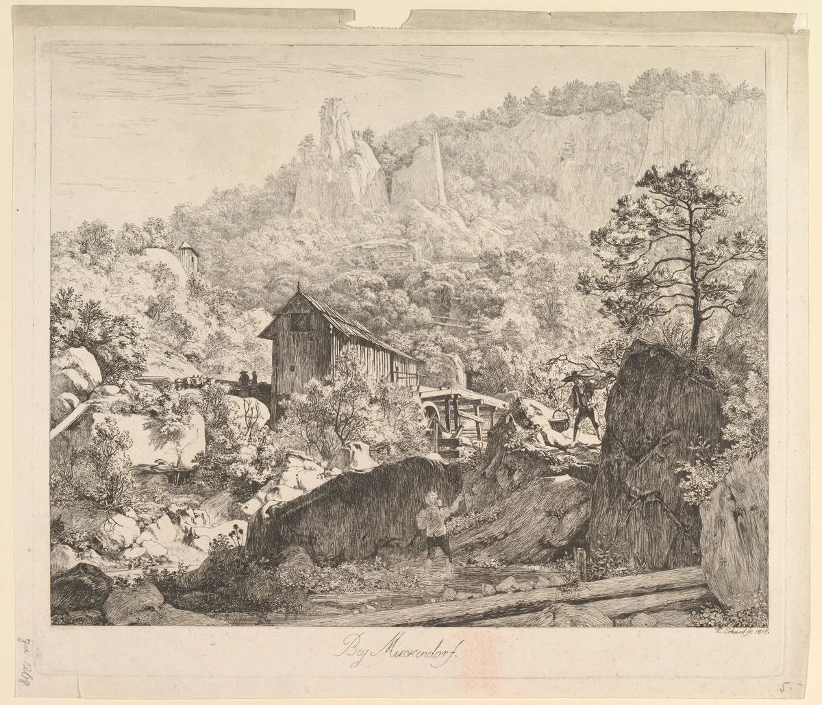Around Muckendorf by Johann Christoph Erhard, print, 1818