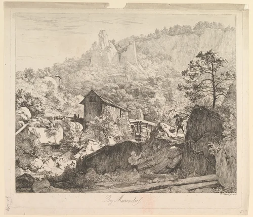 Around Muckendorf by Johann Christoph Erhard, print, 1818