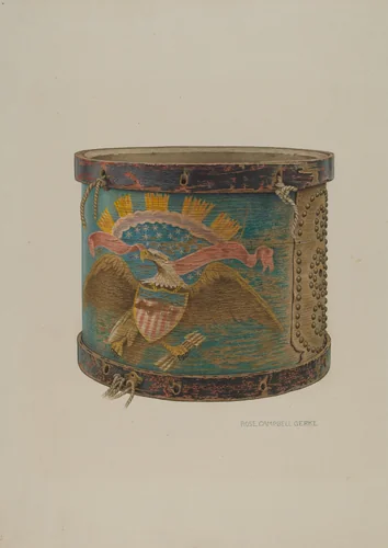 Snare Drum by Rose Campbell-Gerke, index of american design, 1940