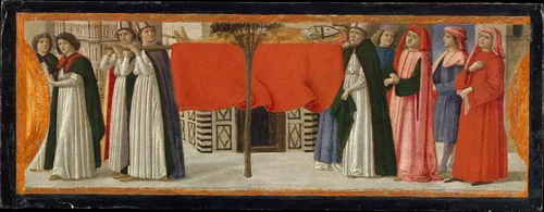 The Burial of Saint Zenobius by Davide Ghirlandaio, painting, 1474-1484