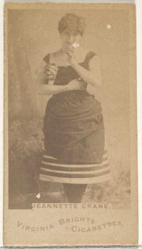 Jeannette Crane, from the Actors and Actresses series (N45, Type 1) for Virginia Brights Cigarettes by Allen & Ginter, photograph, 1885-1891