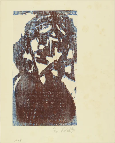 Head III (Christ) [Kopf III (Christus)] by Christian Rohlfs, print, 1921