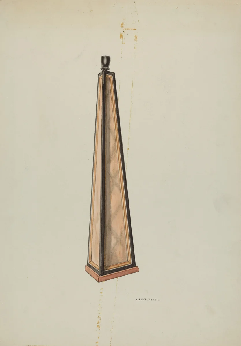 Candlestick (Ecclesiastical) by Albert Pratt, index of american design, 1939