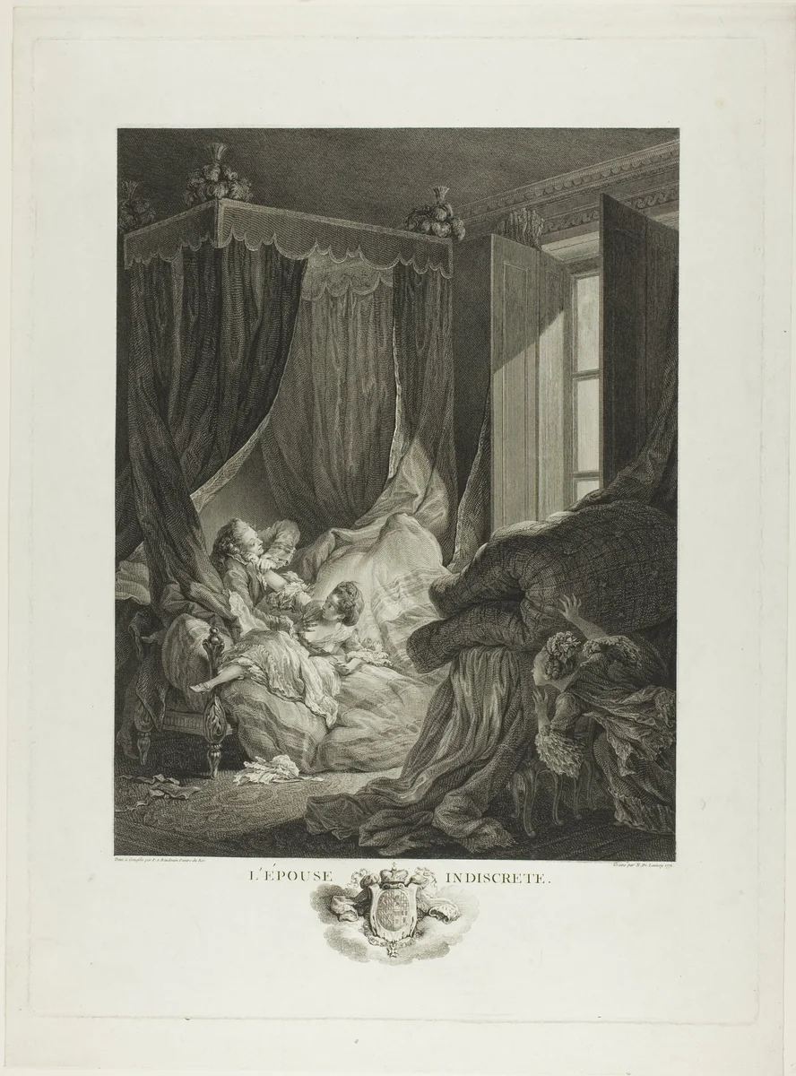 The Indiscreet Wife by Nicolas Delaunay, print, 1771
