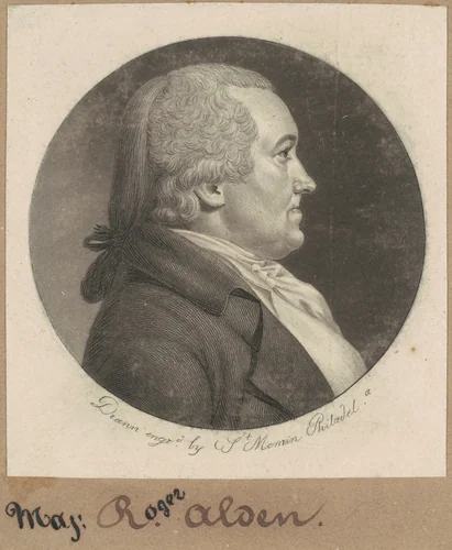 Roger Alden by Charles B. J. Févret de Saint-Mémin, print, 1798