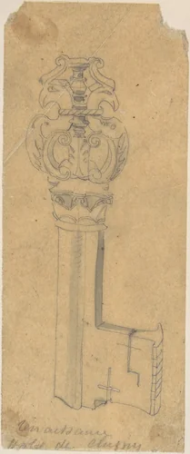 Key by anonymous, drawing, 1850-1900