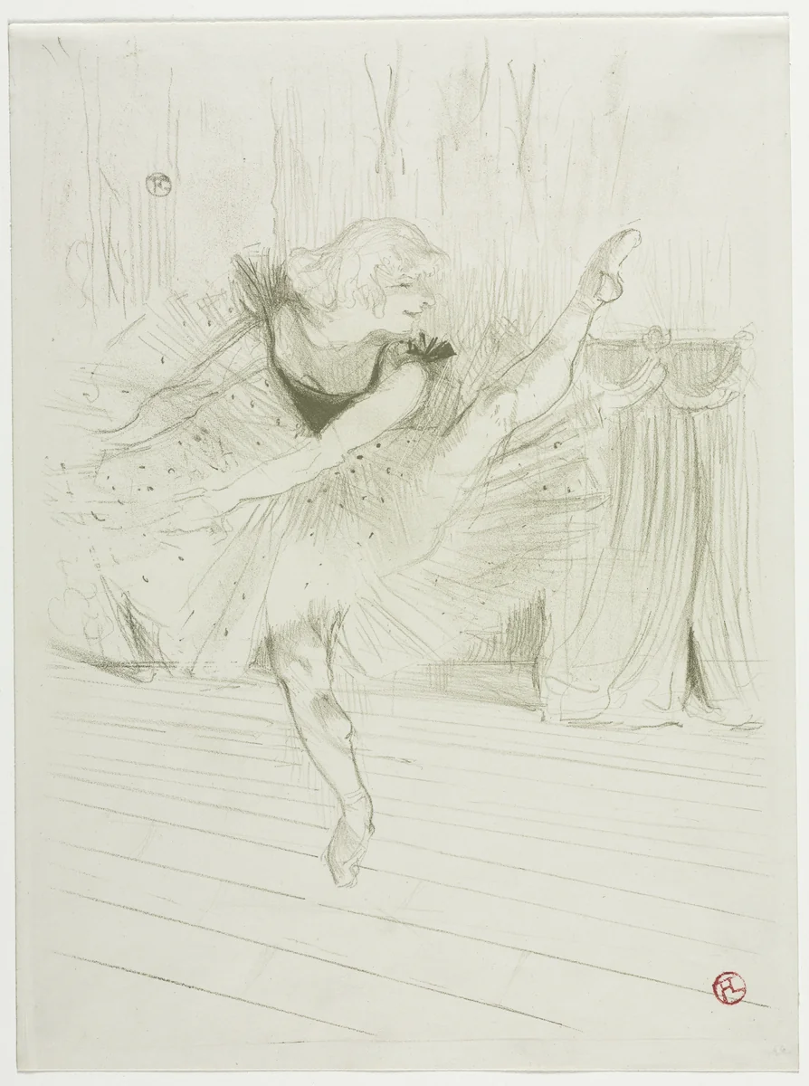 Miss Ida Heath, English Dancer by Henri de Toulouse-Lautrec, print, 1894