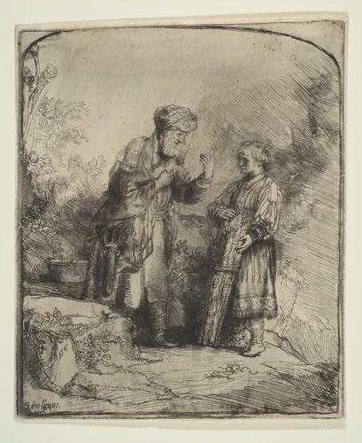 Abraham and Isaac by Rembrandt van Rijn, other, 1645