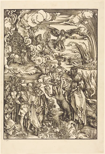 The Whore of Babylon by Albrecht Dürer, print, 1498
