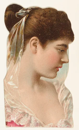 Actress in profile, from Stars of the Stage, Fourth Series (N132) issued by Duke Sons & Co. to promote Honest Long Cut Tobacco by W. Duke, Sons & Co., print, 1892-1893