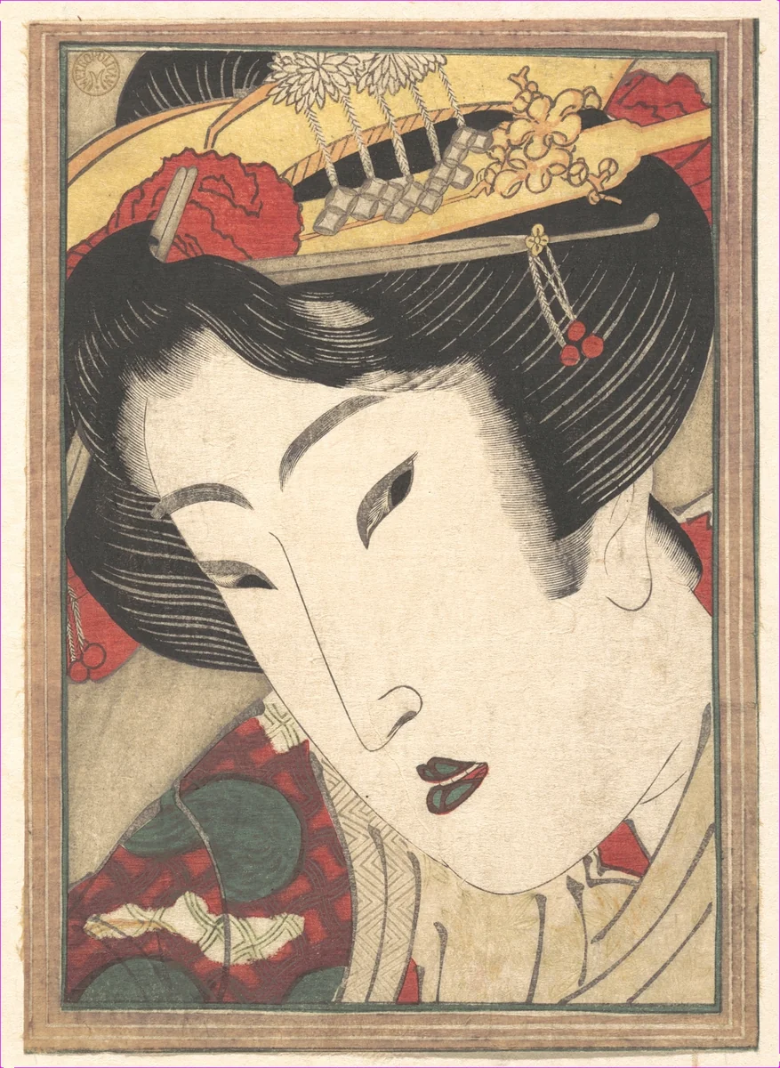 Rejected Geisha from Passions Cooled by Springtime Snow by Keisai Eisen (渓斎英泉), print, 1824