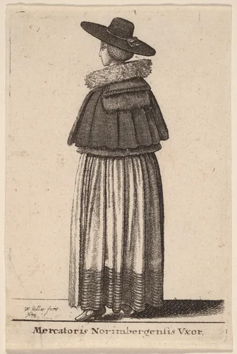 Mercatoris Norimbergensis Vxor by Wenceslaus Hollar, print, 1643