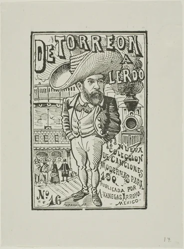 From Torreón to Lerdo by José Guadalupe Posada, print, 1900-1910