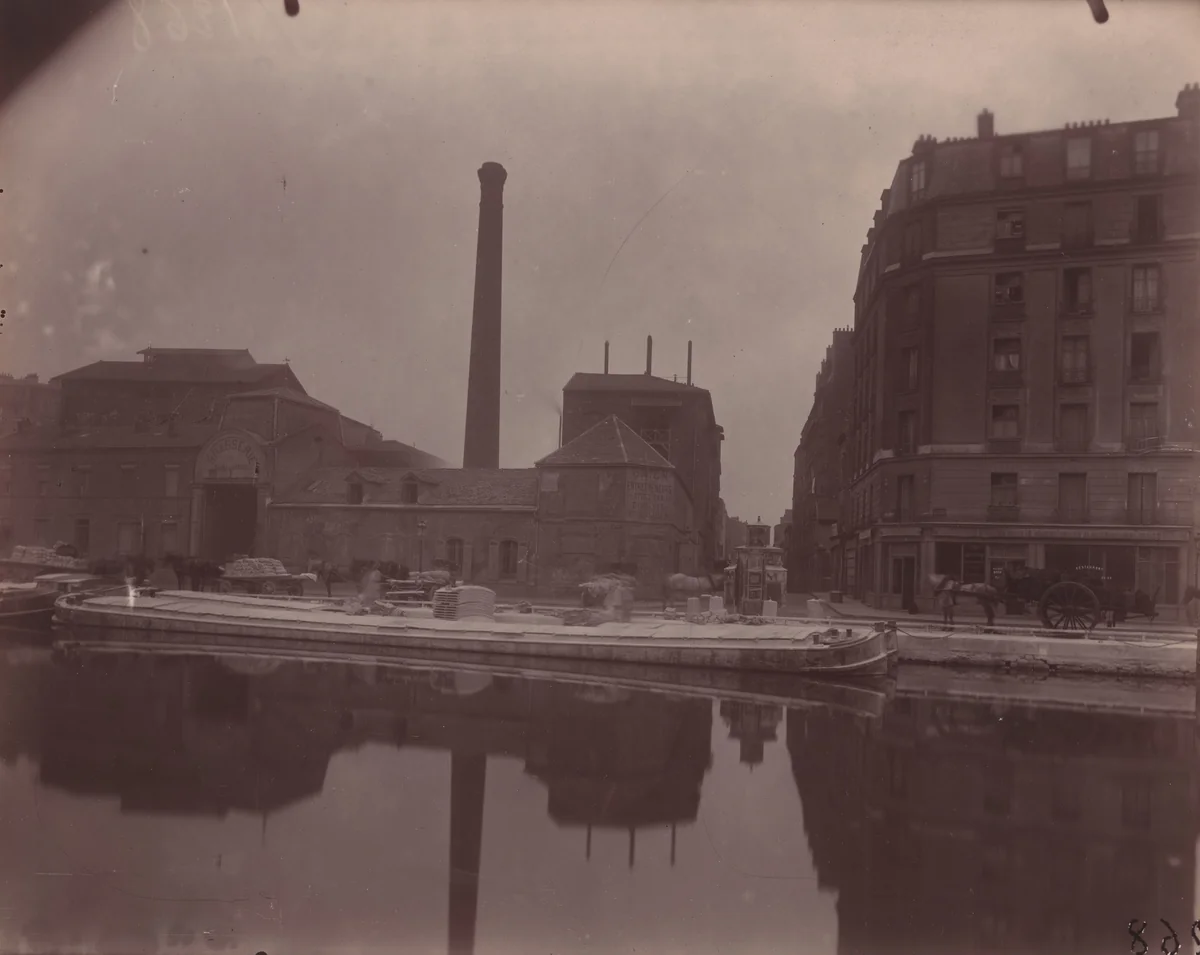 Bassin de la Villette by Eugène Atget, photograph, 1925