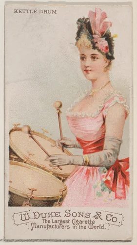 Kettle Drum, from the Musical Instruments series (N82) for Duke brand cigarettes by W. Duke, Sons & Co., print, 1888