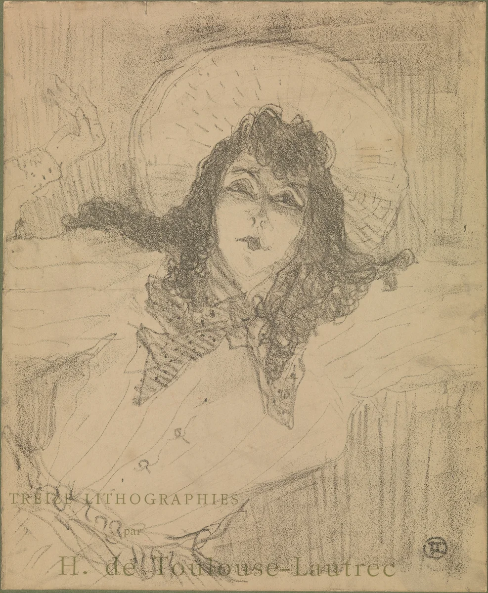 May Belfort, Title page for "Treize Lithographies" by Henri de Toulouse-Lautrec, print, 1898