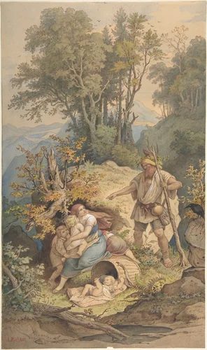 Rübezahl by Adrian Ludwig Richter, drawing, 1872