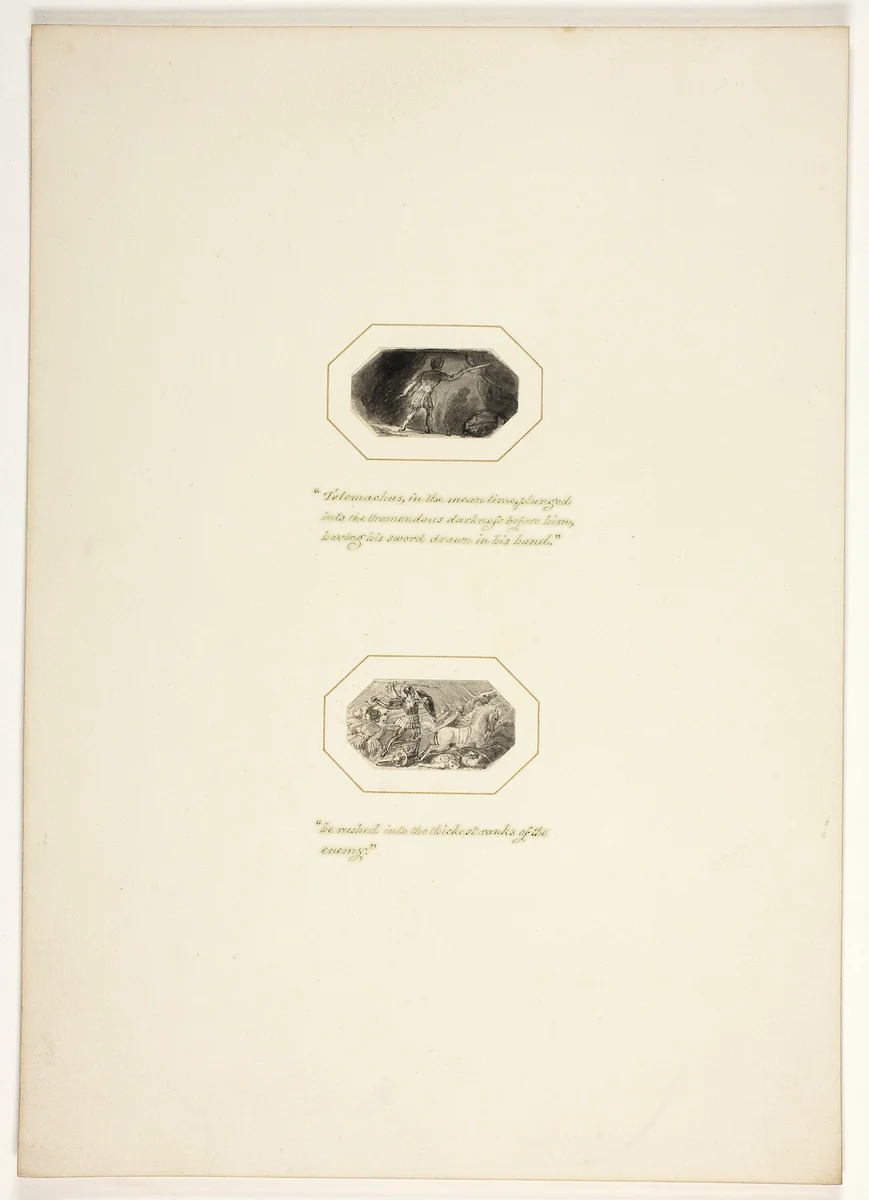 Study for a plate from Telemachus by Thomas Stothard, drawing, 1793-1803