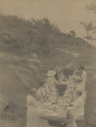 First Summer School, Five Islands, Maine by Clarence H. White, photograph, 1910