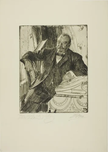 Grover Cleveland II by Anders Zorn, print, 1899