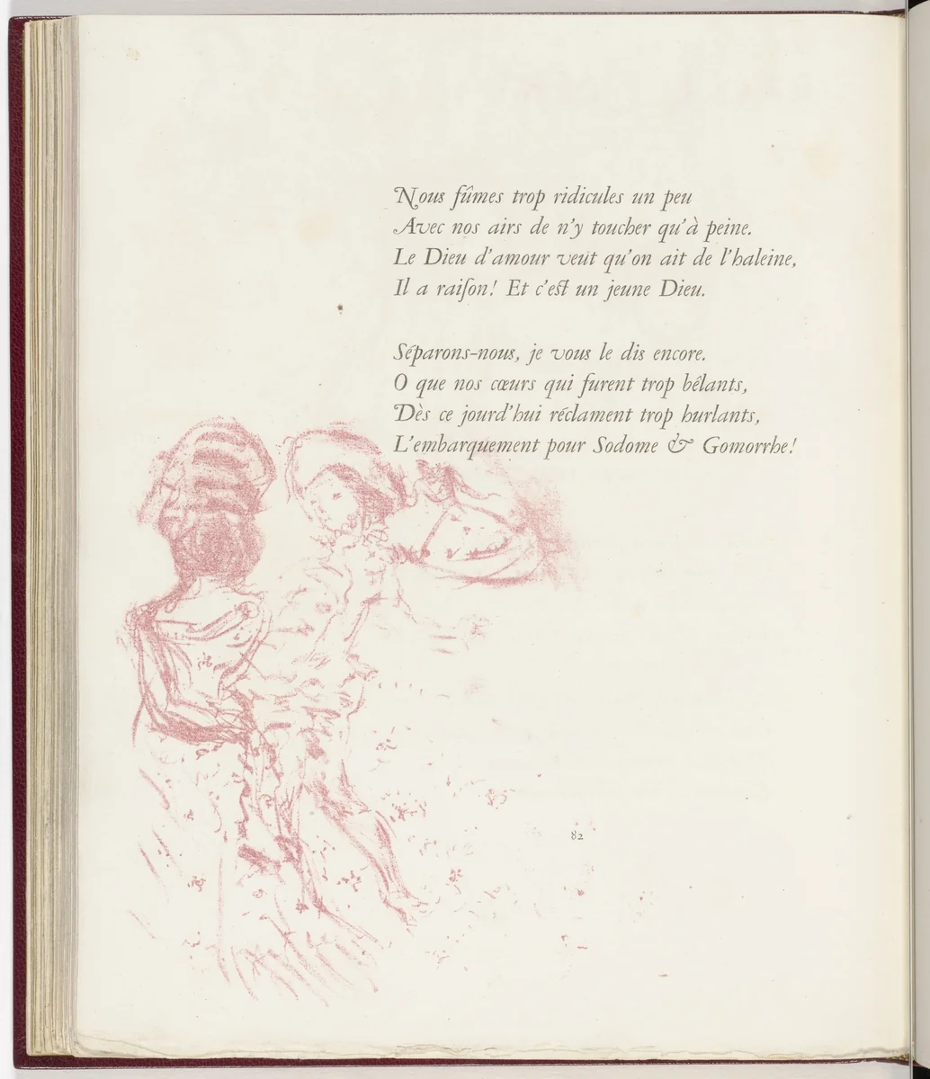 In-text plate (page 82) from Parallèlement (In Parallel) by Pierre Bonnard, illustrated book, 1900