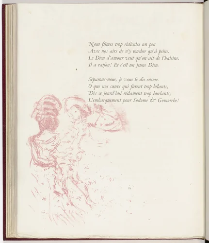 In-text plate (page 82) from Parallèlement (In Parallel) by Pierre Bonnard, illustrated book, 1900