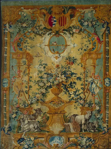 Panel: Spring by Royal Savonnerie Manufactory, Chaillot Workshops, textile, 1700-1717