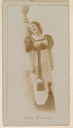 Jean Mawson, from the Actresses series (N245) issued by Kinney Brothers to promote Sweet Caporal Cigarettes by Kinney Brothers Tobacco Company, photograph, 1890