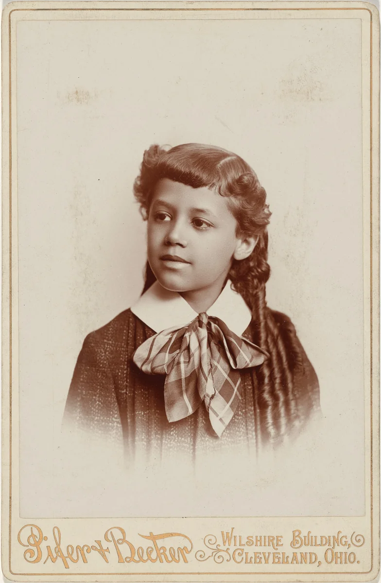 Portrait of a Girl by Pifer & Becker, photograph, 1879-1889