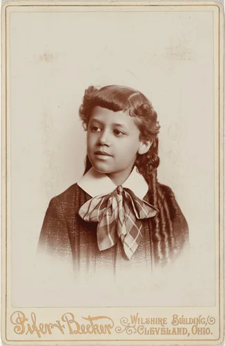 Portrait of a Girl by Pifer & Becker, photograph, 1879-1889