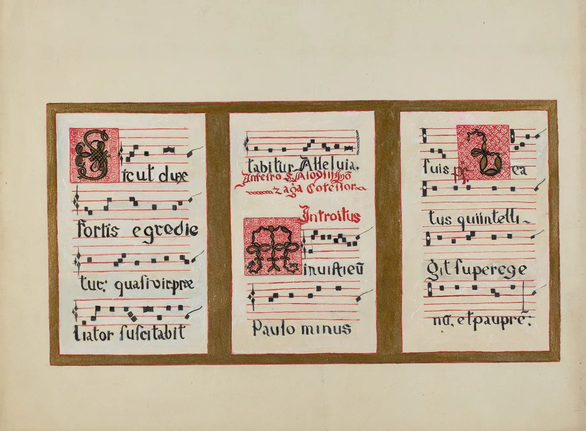 Mission Chant by Ann Gene Buckley, index of american design, 1936