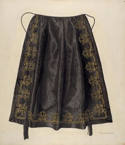 Silk Apron by Erwin Schwabe, index of american design, 1939