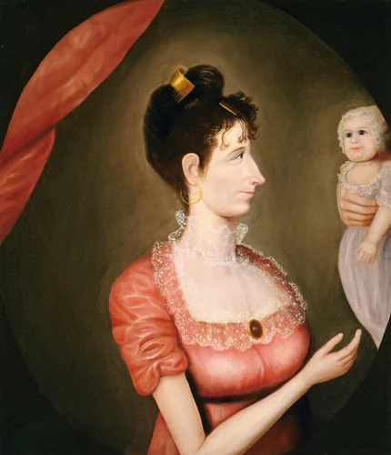 The Proud Mother by American 19th Century, painting, 1810
