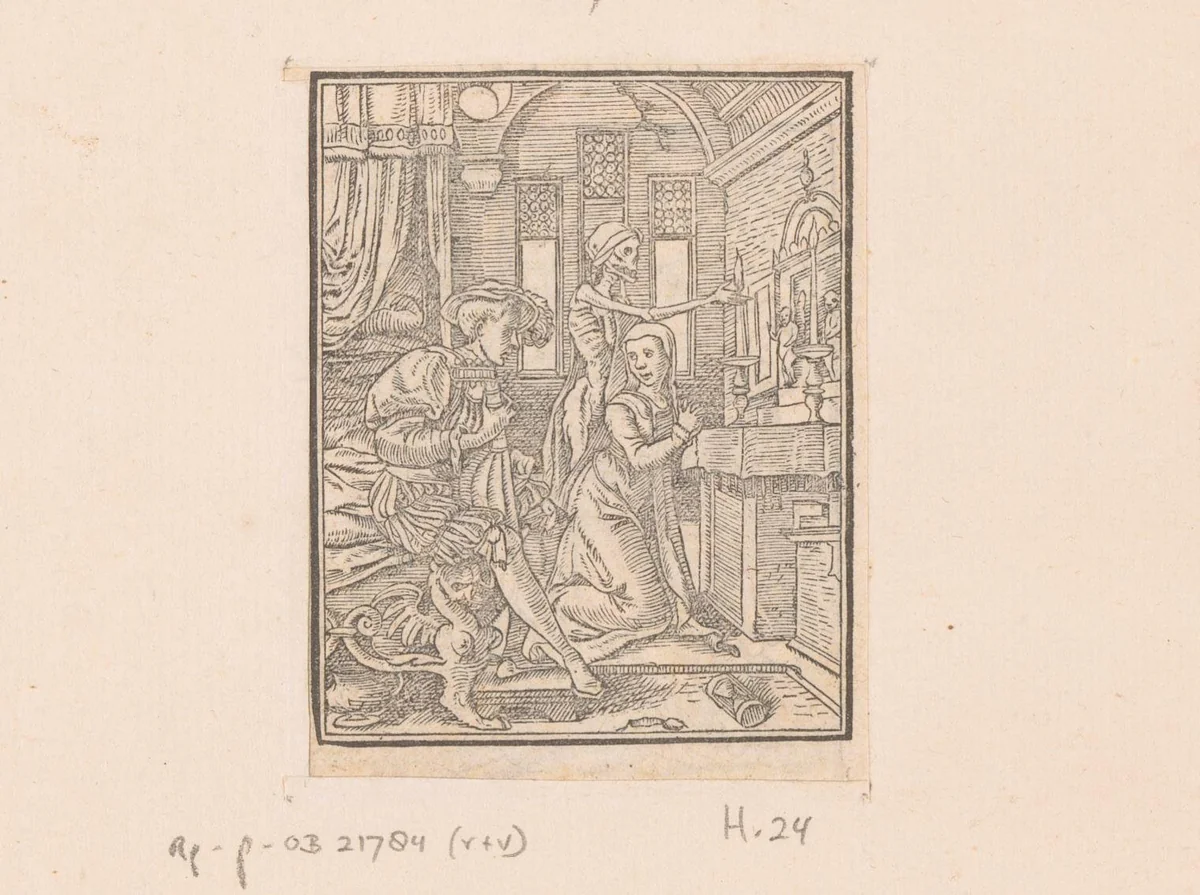 Non met de Dood by anonymous, print, 1547