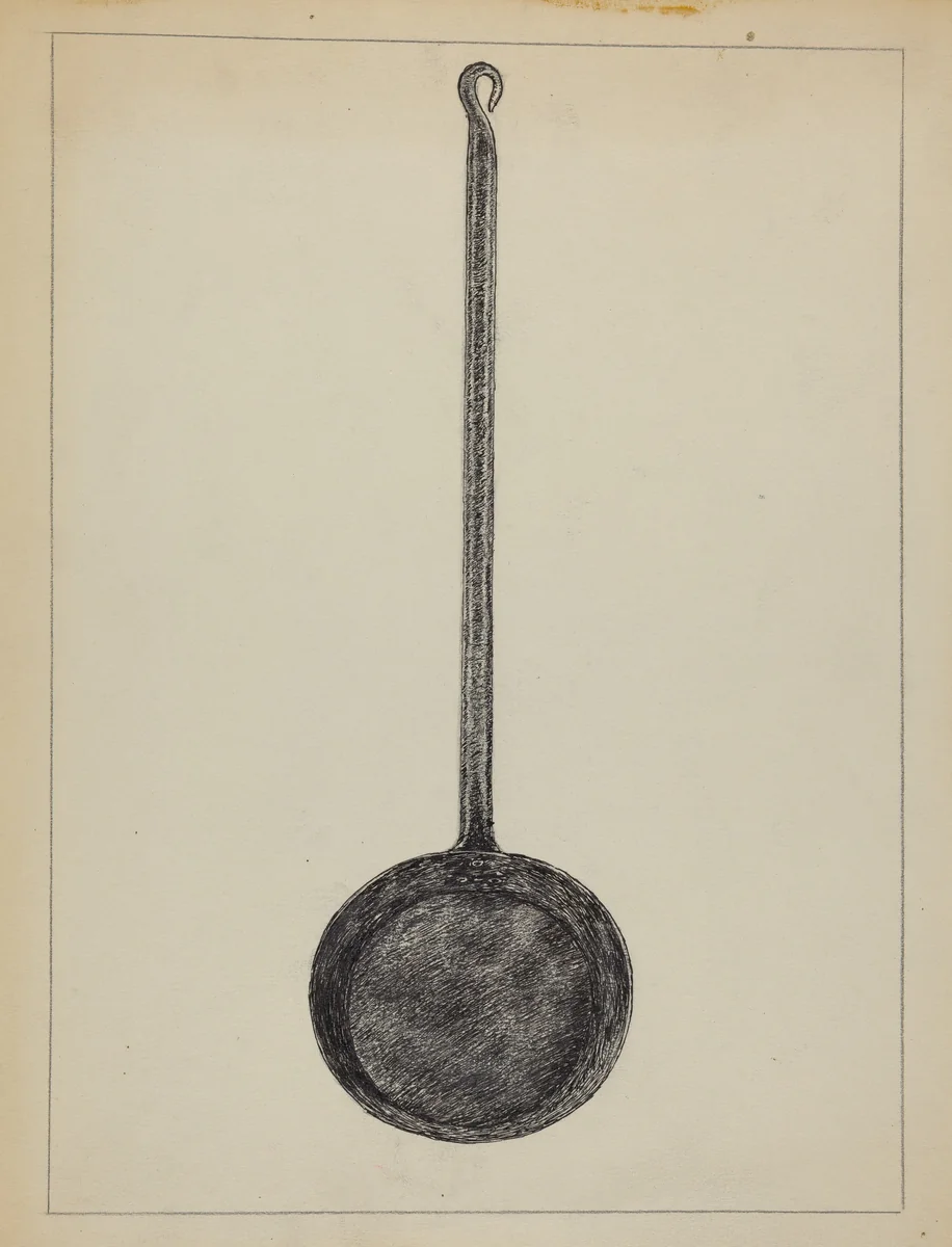 Skillet by Rollington Campbell, index of american design, 1935