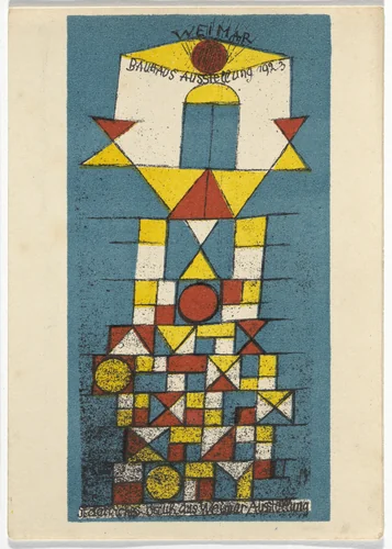 Bauhaus Ausstellung Weimar 1923 by Paul Klee, design, 1923