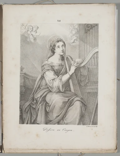 Art of the Lithograph: Saint Cecily, Plate XII by Alois Senefelder, other, 1819