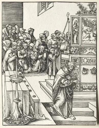 Martyrdom of St. John by Lucas Cranach, print