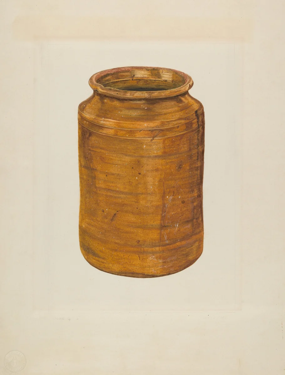 Eardley Jar by Frank J. Mace, index of american design, 1938