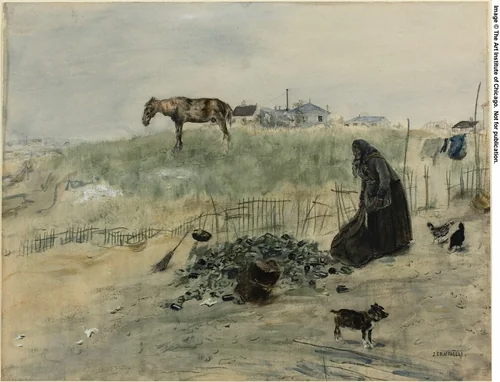 Le Terrain Vague by Jean-François Raffaëlli, painting, 1877-1887