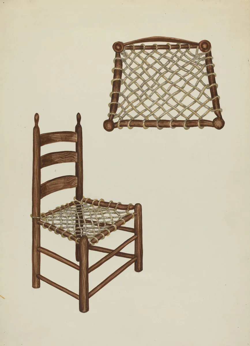 Ranch Chair by Verna Tallman, index of american design, 1937